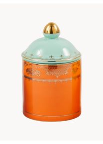 POLSPOTTEN Opbevaringsdåse Grandpa i porcelæn Guld, Grøn, Orange Porcelæn Ø 9 x H 14 cm