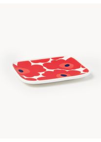 Marimekko Breakfast Plate Unikko Red Ceramic B 12 x D 15 cm