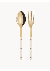 Sabre Paris Salatserver i rustfrit stål Bistrot Guld, Hvid Rustfrit stål L 26 cm