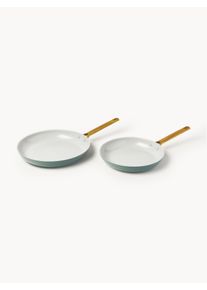 Greenpan Frigideiras com revestimento antiaderente Padova, conjunto de 2 Azul Aço inoxidável, Metal Ø 26 cm & Ø 30 cm