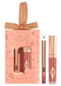 Charlotte Tilbury - PILLOW TALK MINI GLOSSY LIPS DUO - PILLOW TALK MEDIUM - Brilho labial