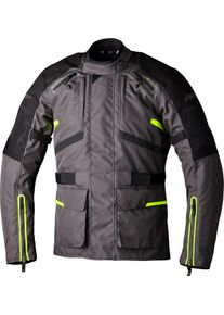 RST Endurance, veste textile imperm&eacute;able , couleur: Gris Fonc&eacute;/Noir/Jaune N&eacute;on , taille: 5XL