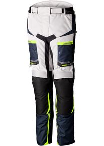 RST Maverick Evo, textile pants waterproof , color: Light Grey/Dark Blue/Black/Neon-Yellow , size: M