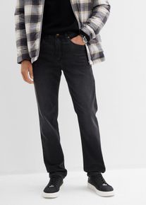Joggerjeans med sk&ouml;n midja och Classic Fit Straight - svart - storlek 33 - bonprix
