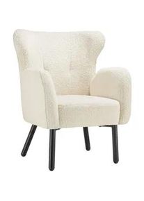 TecTake Sessel Vänersborg,72 x 71 x 92 cm,creme , Creme , Textil , 72x92x71 cm , Wohnzimmer, Sessel, Polstersessel