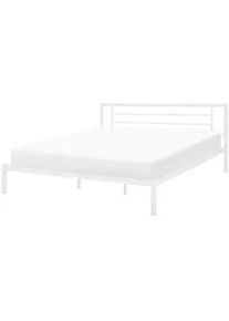 Beliani Metallbett 180/200cm Weiß Cusset , Metall , 180x200 cm , Schlafzimmer, Betten, Metallbetten