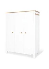 Pinolino Babykleiderschrank , Weiß , Holz , 146x190x54 cm , individuell planbar , Babymöbel & Kindermöbel, Babyzimmer, Babyzimmer-Serien