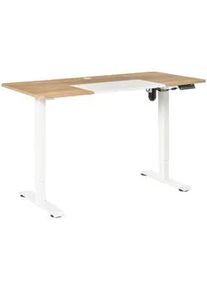 Vinsetto Höhenverstellbarer Schreibtisch, Natur , Sonoma Eiche , Metall , 70x116x140 cm , Arbeitszimmer, Schreibtische, Bürotische