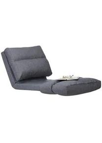 Relaxdays Relaxliege , Anthrazit , Holzwerkstoff, Textil , 60x55x130 cm , Wohnzimmer, Sessel, Relaxliegen