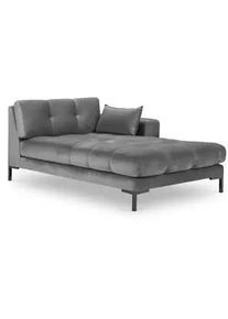 Micadoni Chaiselongue rechts Mamaia aus Samt hellgrau , Textil , 102x75x185 cm , Hergestellt in Europa, Oeko-Tex® , Wohnzimmer, Sofas & Couches, Sofas, Recamieren