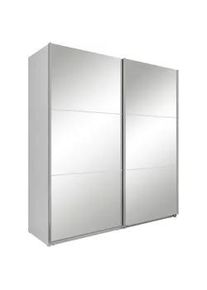 Boxxx Schwebetürenschrank , Weiß , Holzwerkstoff , 2 Fächer , 200x216x64 cm , Schlafzimmer, Komplette Schlafzimmer und Serien, Schlafzimmerserien
