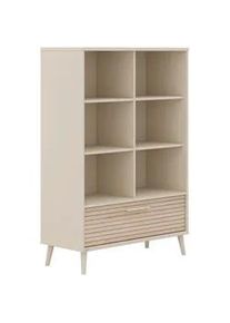 Paidi Aufbewahrungsregal , Eichefarben, Beige , Holzwerkstoff , 4 Fächer , 1 Schubladen , 95x139x41 cm , Blauer Engel, Goldenes M , Typenauswahl, Beimöbel erhältlich, stehend , Ordnen & Aufbewahren, Dekoboxen & Aufbewahrungsboxen