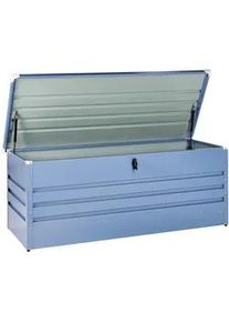 Beliani Aufbewahrungsbox Blau Cebrosa , Metall , 165x67x70 cm , Gartenzubehör, Kissenboxen