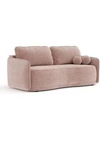 Maison de Reve Schlafsofa Mitsis Rosa Chenille , Textil , Füllung: Schaumstoff,Schaumstoff , Rundrohr , 231x93x106 cm , Oeko-Tex® Standard 100, Reach, Hergestellt in Europa , Babymöbel & Kindermöbel, Kinderzimmer & Jugendzimmer, Schlafsofas