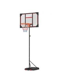 Aiyaplay Basketballkorb FÜR Kinder, Rot, Kunststoff, Stahl , 53x82 cm , Freizeit & Co, Sport & Fitness