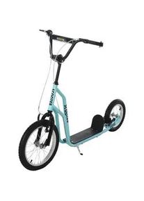 HOMCOM Kinderroller ab 5 jahre Scooter Cityroller Kinder Luftreifen verstellbar Blau , Metall , 58x88x135 cm , unisex , Outdoor Spielzeug, Kinderfahrzeuge