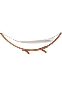 Beliani Hängematte Weiß Treviso , Holz , 415x122x124 cm , Gartenmöbel, Gartenschaukeln, Hängematten