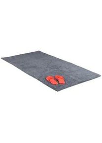 Relaxdays Badteppich , Anthrazit , Textil , 150x80 cm , Badtextilien, Badematten