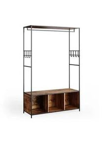 VICCO Kleiderschrank Fyrk Eiche rustikal 119.5 x 189 cm , Wildeiche, Braun , Holzwerkstoff , 4 Fächer , Rechteckig , 119.5x189x44 cm , Schlafzimmer, Kleiderschränke