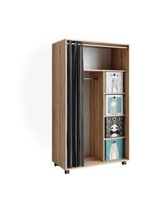 VICCO Kleiderschrank Doros Sonoma 100 x 168 cm offen, mit Rollen , Sonoma Eiche, Sonoma Eiche , Holzwerkstoff , Rechteckig , 100x168x50 cm , Schlafzimmer, Kleiderschränke