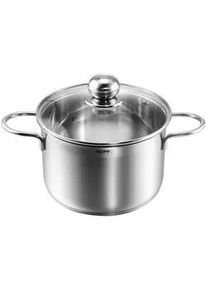 Kopf Fleischtopf Josie, Edelstahl, Induktion, 1,95 Liter, Ø 16 cm, Höhe 10,5 cm , Silberfarben , Metall , Rund , Skalierung , Kochen, Töpfe, Fleischtöpfe