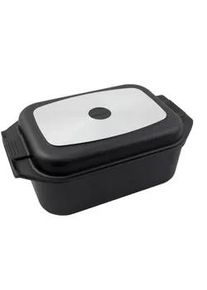 Kärcher Karcher Bräter 2in1, Aluguss, 8,7 Liter, inkl. Topfhandschuhe , Schwarz , Metall , Rechteckig , 25.5x12x42 cm , antihaftbeschichtet , Kochen, Töpfe, Bräter