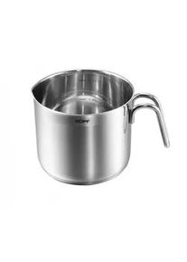 Kopf Milchtopf Josie, Edelstahl, Induktion, 1,5 Liter, Ø 14 cm Höhe 12 cm , Silberfarben , Metall , Rund , Skalierung , Kochen, Töpfe, Milchtöpfe
