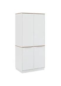 VICCO Aktenschrank Betti Weiß 82 x 179 cm mit 6 Regale , Weiß, Sonoma Eiche , Holzwerkstoff , 14 Fächer , Rechteckig , 82x179x50 cm , Schlafzimmer, Kleiderschränke, Drehtürenschränke