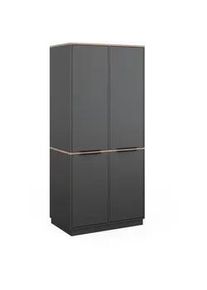 VICCO Kleiderschrank Betti Anthrazit 82 x 179 cm mit 4 Türen , Anthrazit, Sonoma Eiche , Holzwerkstoff , 14 Fächer , Rechteckig , 82x179x50 cm , Schlafzimmer, Kleiderschränke, Drehtürenschränke