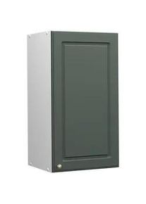 VICCO Badschrank Fame-Line Grün-Gold Landhaus 40 x 72 cm , Grün, Weiß , Holzwerkstoff , Rechteckig , 40x72x34.1 cm , Badezimmer, Badezimmerschränke, Hängeschränke