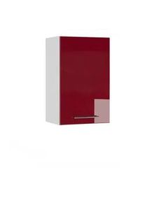 VICCO Badschrank Fame-Line Bordeaux Hochglanz 45 x 72 cm , Bordeaux, Weiß , Holzwerkstoff , Rechteckig , 45x72x34.1 cm , Badezimmer, Badezimmerschränke, Hängeschränke
