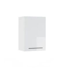 VICCO Badschrank Fame-Line Weiß Hochglanz 50 x 72 cm , Weiß Hochglanz, Weiß , Holzwerkstoff , Rechteckig , 50x72x34.1 cm , Badezimmer, Badezimmerschränke, Hängeschränke