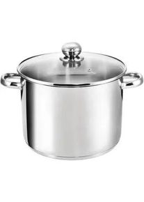 Kopf Kochtopf Grandis, Edelstahl, Induktion, 9 Liter, Ø 24 cm, Höhe 20 cm , Edelstahlfarben , Metall , Rund , wärmeisolierter Griff , Kochen, Töpfe, Kochtöpfe