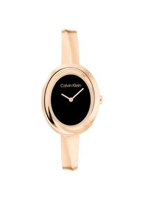 Calvin Klein, Damen, Quarzuhr &raquo;TWISTED BEZEL&laquo; Armbanduhr, Damenuhr, Edelstahlarmband, analog, ros&eacute;goldfarben, ros&eacute;goldfarben, Schn&ouml;rkellose 