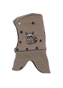 MaxiMo, Herren, Schlupfm&uuml;tze im Waschb&auml;r-Design, braun, braun, Schlupfm&uuml;tze sch&uuml;tzt Hals und Kopf vor Wind und Wetter