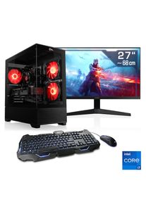 CSL , Gaming-PC-Komplettsystem »AeroVision V24393« 27 ′′ Intel Core i7 GeForce RTX 5070 64 GB RAM 2.000 GB SSD , schwarz , Inkl. 27 Zoll Full-HD...