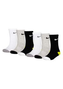 Nike Sportswear , Kinder , Socken »NHN 6PK NIKE SMILEY CREW« 6 Stk. tlg. für Kinder , grey heather , 27/34,5 (6/7) , 27/34,5 (6/7) , K Socken 6er...