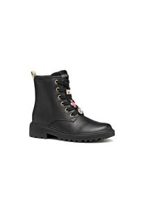 Geox , Kinder,Jugendliche , Schnürboots »J CASEY GIRL Harry Potter« Stiefel, Biker Boots mit Blockabsatz , schwarz , 28 , 28 , Magische HARRY...