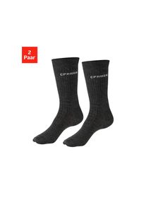 Copenhagen Studios , Basicsocken Packung, 2 Paar tlg. gerippt, mit wärmender Wolle , 2x anthrazit meliert , 35-38 , 35-38 , Gerippte Socken mit...
