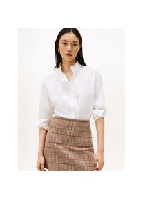 Tommy Hilfiger, Damen, R&uuml;schenbluse &raquo;POPLIN RUFFLE SHIRT&laquo; mit R&uuml;schen Detail, Th Optic White, 42, Th Optic White, Bluse von Tommy Hilfiger Womanswear