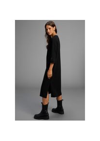 Laura Scott, Damen, Midikleid Ohne Tasche Ohne Taschen aus Milano-Ribstoff, das perfekte Basic - NEUE KOLLEKTION, schwarz, N-Gr, 48 -N-Gr, schwarz, 