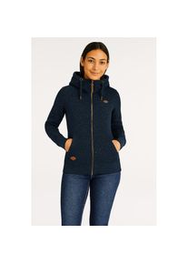 Ragwear, Damen, Sweatjacke &raquo;NESKA ZIP O&laquo;, DENIM BLUE, M, DENIM BLUE, Vegan, von PETA verifizierte Sweatjacke von Ragwear