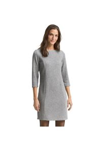 Tom Tailor, Damen, Strickkleid Ohne Taschen 3/4-Arm, Midi-L&auml;nge, medium silver grey, N-Gr, 38 -N-Gr, medium silver grey, Feines Strickkleid f&uuml;r Damen 