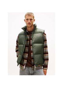 Tommy Jeans , Steppweste »ALASKA DOWN VEST« Regular fit mit abnehmbarer Kapuze , Pewter Green , S , S , Steppweste von Tommy Jeans