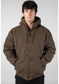 Vans - Workwear Canvas Full Zip Coal Brown - Chaqueta - marrón - S - 100% algodón,Lienzo