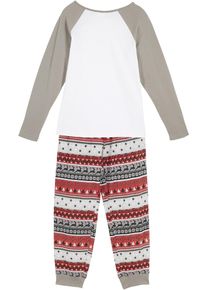 Pyjamas i 100% økologisk bomull (2-delt sett), grå, størrelse 152/158, bonprix