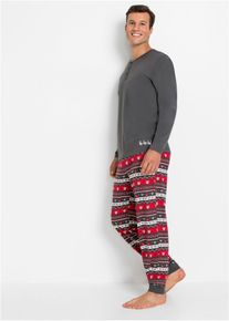 Pyjamas i 100% bomull, grå, størrelse 44/46 (S), bonprix