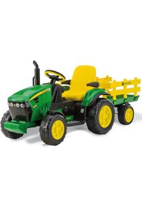 Peg Pérego Peg Perego John Deere Ground Force Kids Ride On Tractor with Trailer