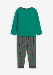 Pyjama enfant (ens. 2 pces) - gris - taille 140/146 avec coton - bonprix