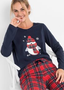 Pyjama - bleu - taille 58/60 (3XL) avec coton - bonprix